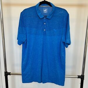 Puma Men's Blue Polo Shirt